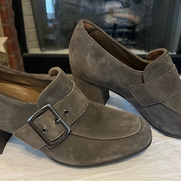 Earthies By Earth Women's Suede Leather Heels Loafer Size US 8.5B Rhea - Picture 1 of 7